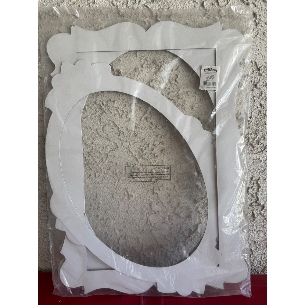 White Picture Frame Cutouts 3 pc Set DIY Photo Booth Props wedding Party Decor